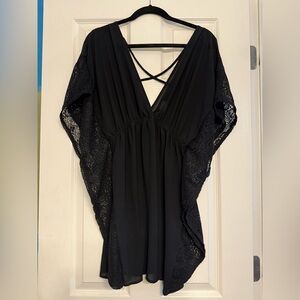 Xhilaration Black swim Suit cover-up Size Medium